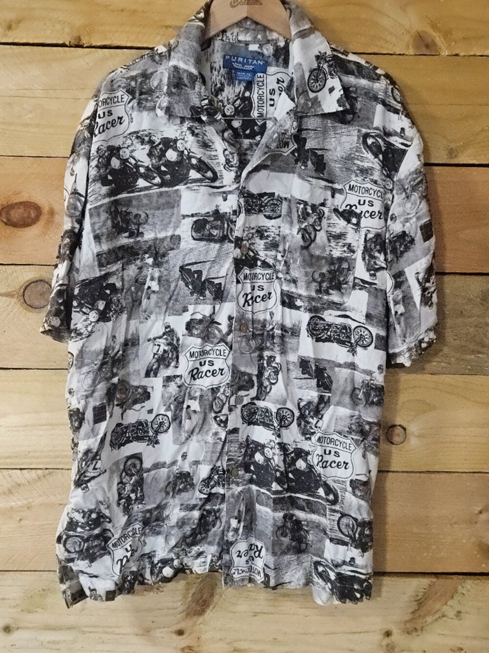 Puritan Motorcycle Button Up Shirt